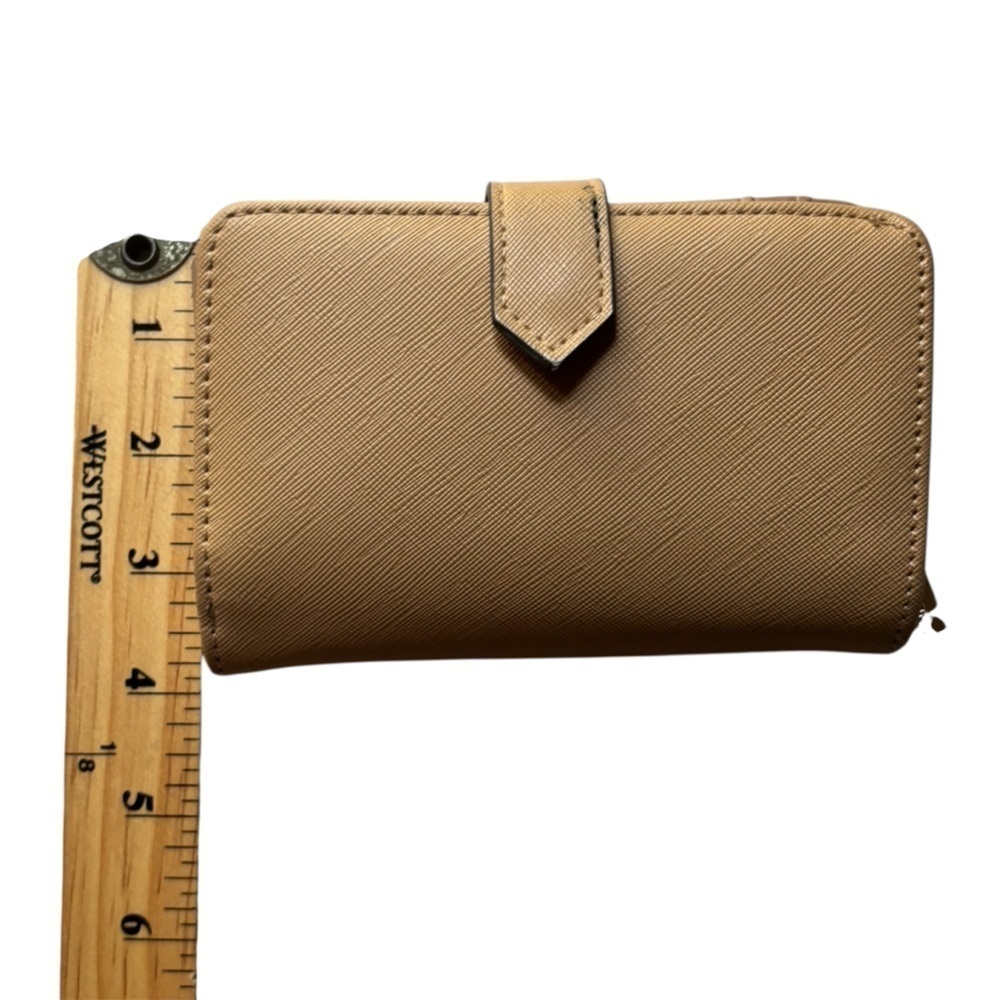 Anne Klein Tan Wallet with Horse bit Gold Accent - Picture 9 of 9